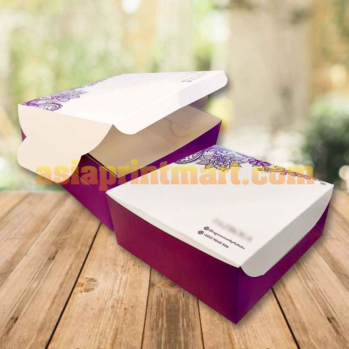 print sample box, print cookies box, cetak murah kotak raya, cetak kotak biskut, cetak ketak kek, print cheap cake box,food box printer,cetak kotak telekung | ready made packing box | custom made packing box | mencetak kotak kek raya | raya paper bags 